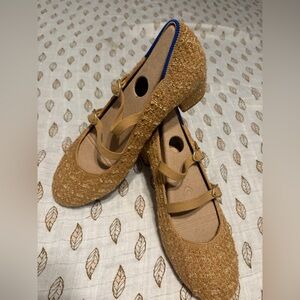 Rothy's The Double Buckle Mary Jane Heel Golden Tweed